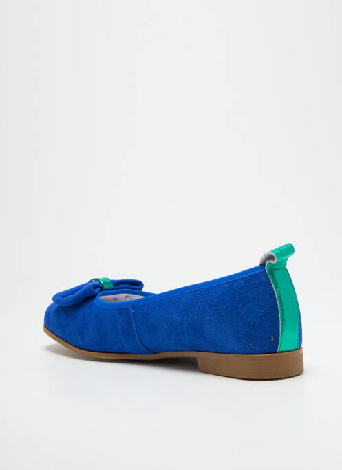 Ballerines bout rond talon plat jusqu'à 3cm bleu INFINI femme