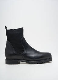Bottines/boots matière lisse talon plat jusqu'à 3cm noir REQINS femme