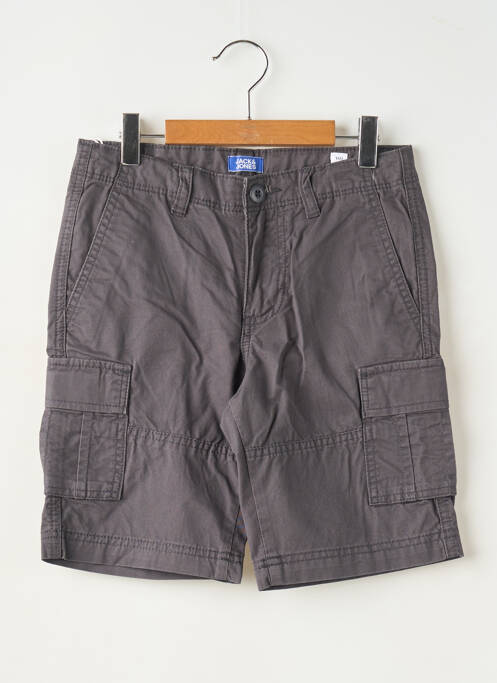 Bermuda tissage popeline gris JACK & JONES garcon