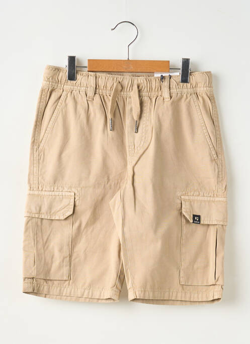 Bermuda tissage popeline taille élastique beige GARCIA garcon
