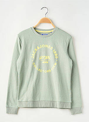 Sweat-shirt vert JACK & JONES pour garçon