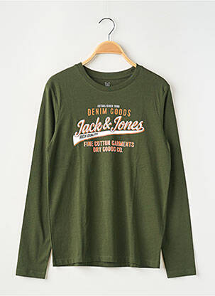 T-shirt vert JACK & JONES pour garçon