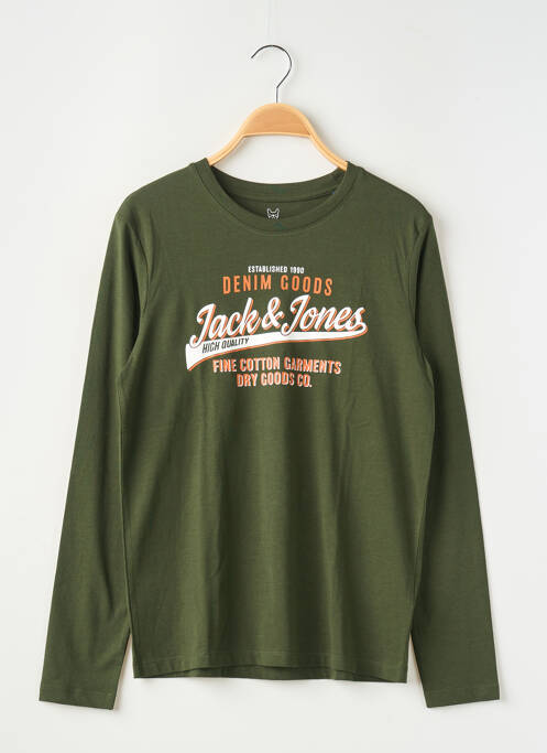 T-shirt vert JACK & JONES pour garçon