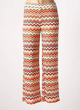 Pantalon droit coupe droite taille élastique rose GARCIA fille