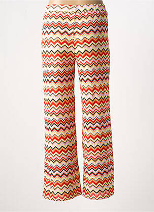 Pantalon droit coupe droite taille élastique rose GARCIA fille