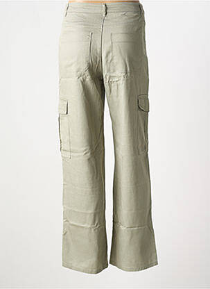 Pantalon cargo coupe droite vert IKKS femme