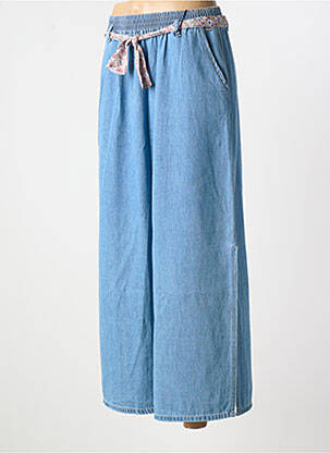 Jupe longue coupe droite bleu IKKS femme