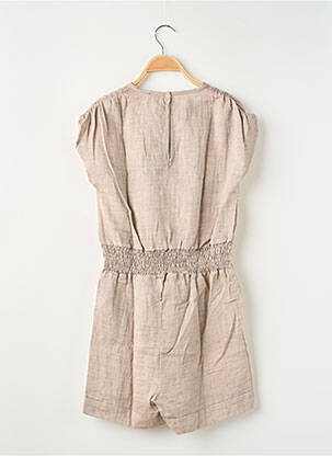 Combishort coupe cintrée manches courtes beige LEVV LABEL fille