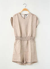 Combishort beige LEVV LABEL pour fille seconde vue