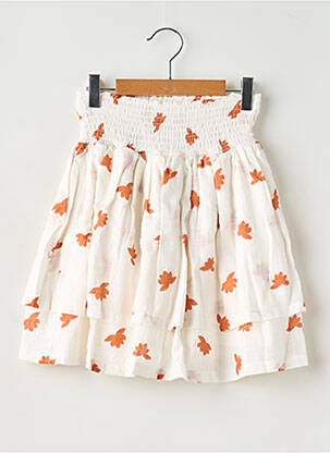 Jupe mi-longue blanc LEVV LABEL pour fille