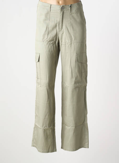 Pantalon cargo coupe droite vert IKKS femme