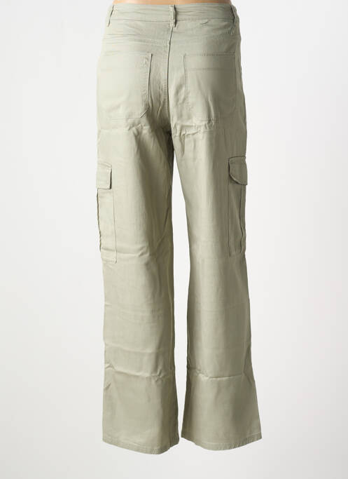 Pantalon cargo coupe droite vert IKKS femme