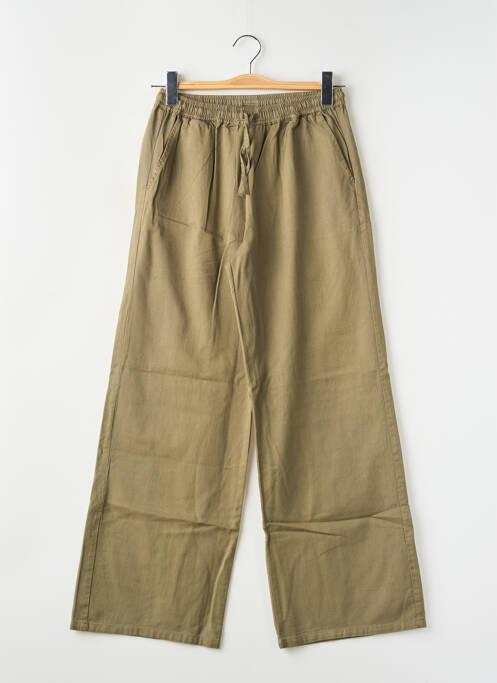 Pantalon droit poches taille élastique vert GARCIA fille