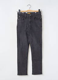 Jeans coupe slim stretch taille ajustable noir JACK & JONES garcon