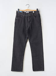 Jeans coupe droite stretch taille ajustable noir JACK & JONES garcon