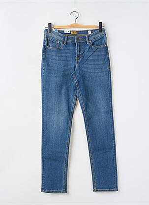 Jeans coupe slim stretch taille ajustable bleu JACK & JONES garçon