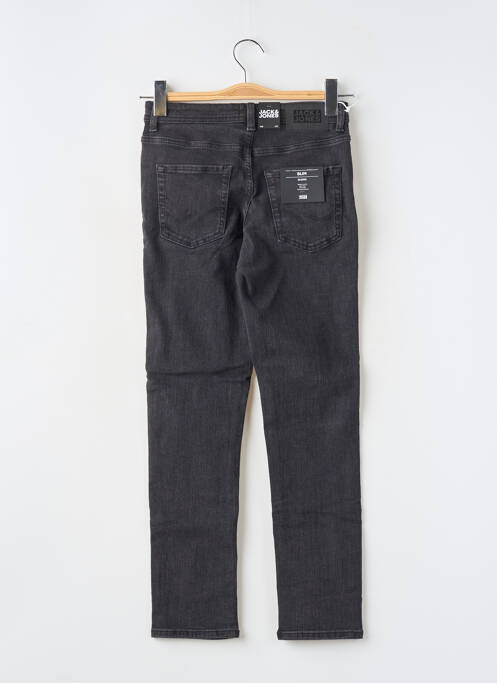 Jeans coupe slim stretch taille ajustable noir JACK & JONES garcon