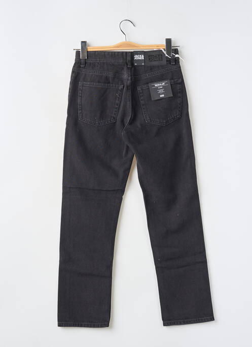 Jeans coupe droite stretch taille ajustable noir JACK & JONES garcon