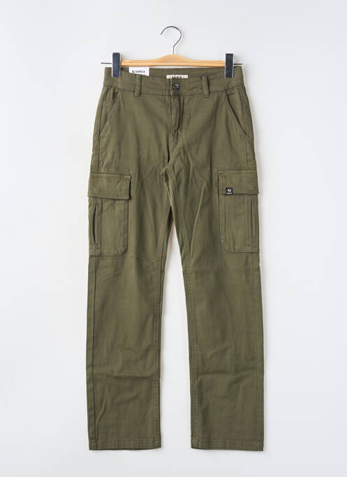 Pantalon cargo coupe droite taille ajustable vert GARCIA garcon