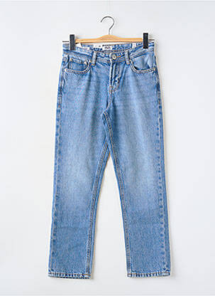 Pantacourt fermeture zippée sous rabat boutonné bleu JACK & JONES garçon