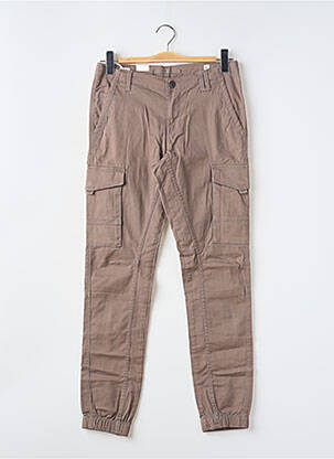 Pantalon cargo coupe droite marron JACK & JONES garçon