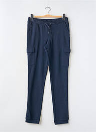 Pantalon cargo poches taille élastique bleu JACK & JONES garcon