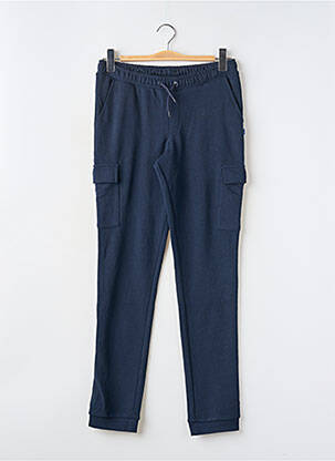 Pantalon cargo poches taille élastique bleu JACK & JONES garcon