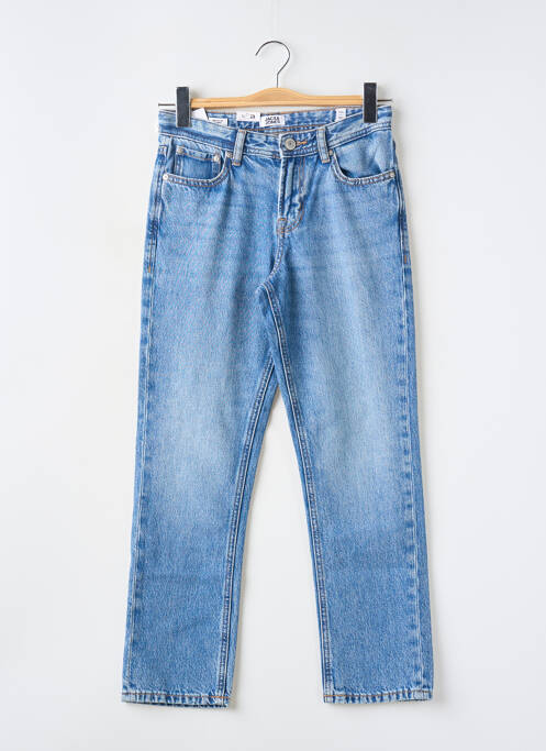 Pantacourt fermeture zippée sous rabat boutonné bleu JACK & JONES garcon
