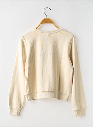 Sweat-shirt broderie manches longues beige ONLY fille