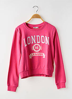 Sweat-shirt manches longues manches longues rose ONLY fille