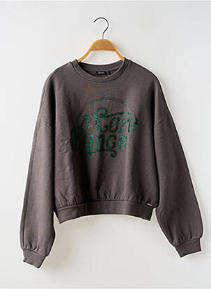 Sweat-shirt sans capuche gris IKKS fille
