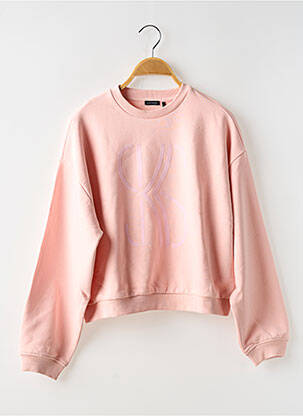 Sweat-shirt sans capuche rose IKKS fille