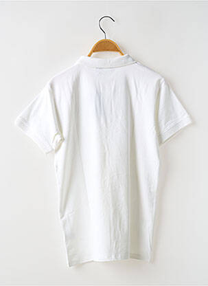 Polo blanc LEVV LABEL garçon