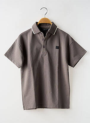 Polo marron LEVV LABEL pour garçon