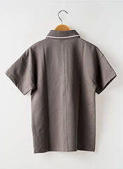 Polo marron LEVV LABEL pour garçon seconde vue