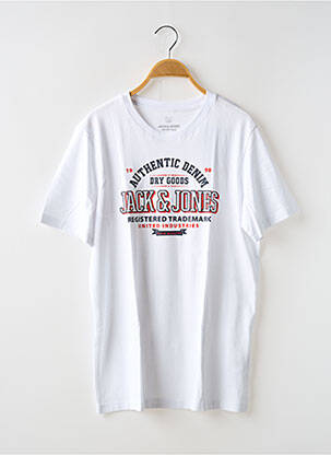 T-shirt blanc JACK & JONES pour garçon