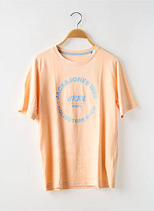 T-shirt orange JACK & JONES pour garçon