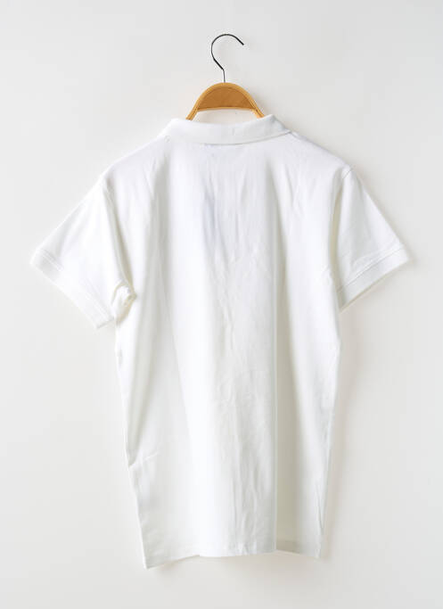 Polo blanc LEVV LABEL garcon