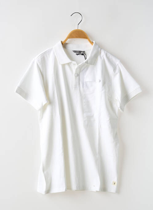 Polo blanc LEVV LABEL pour garçon