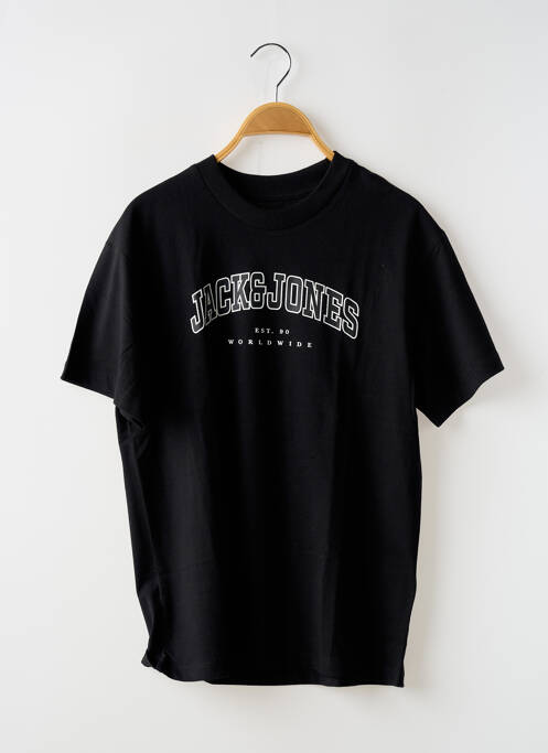 T-shirt noir JACK & JONES pour garçon