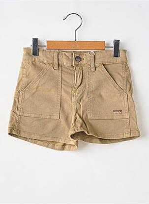 Short fermeture zippée sous rabat boutonné beige NAME IT fille