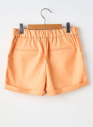 Short fermeture liens à nouer taille élastique orange ONLY fille