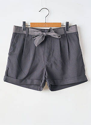 Short fermeture liens à nouer taille élastique gris ONLY fille