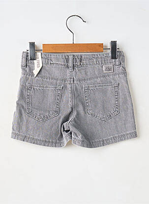Short fermeture zippée sous rabat boutonné gris IKKS fille