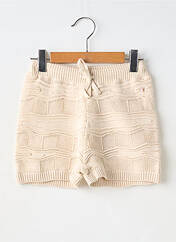 Short beige LEVV LABEL pour fille seconde vue