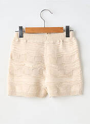 Short beige LEVV LABEL pour fille seconde vue