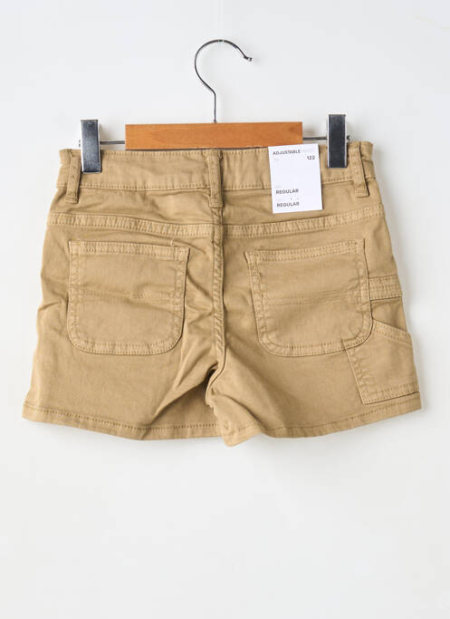 Short fermeture zippée sous rabat boutonné beige NAME IT fille