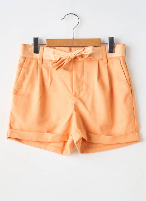 Short fermeture liens à nouer taille élastique orange ONLY fille