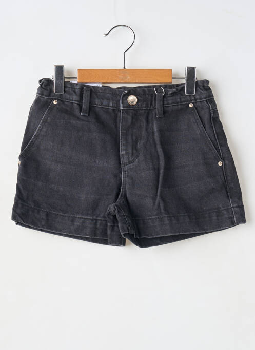 Short tissage denim noir ONLY fille