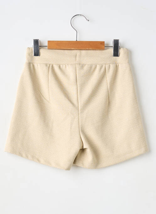 Short fermeture liens à nouer taille élastique beige LEVV LABEL fille